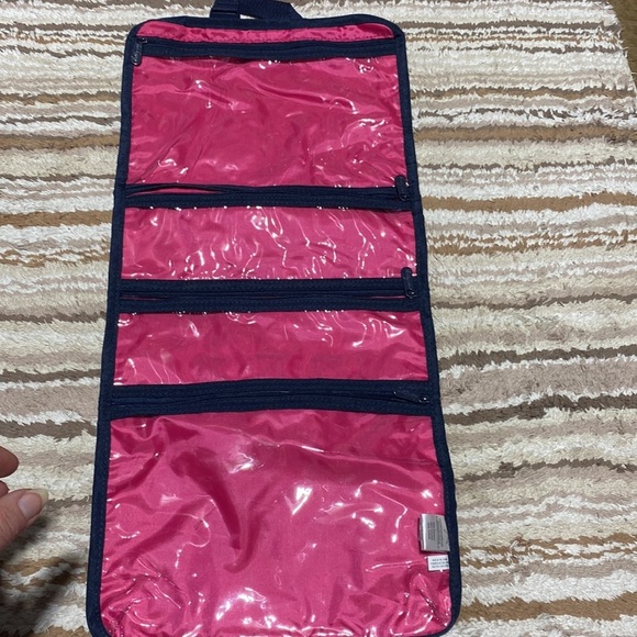 Thirty-One Fold-Up Family Organizer Tropical Twist Travel Trifold Handles - Picture 4 of 7